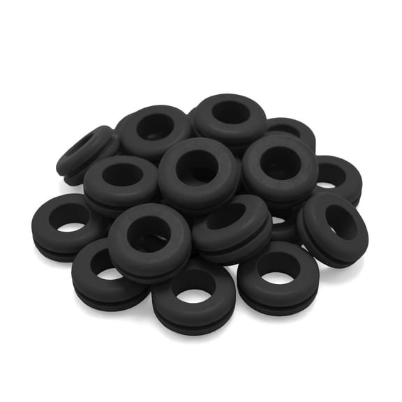 Fermentaholics Black Airlock Fermentation Replacement Grommets for Fermenter Lid 20 Pack: Grommet Fits 1/2 Inch Hole, For Standard 3/8 in Airlocks, Beer, Wine, Cider, Mead, Fermented Foods, & More