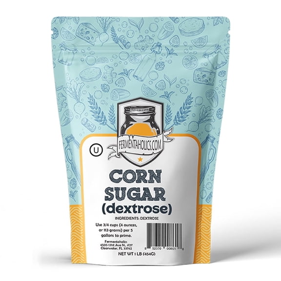 Fermentaholics Dextrose Corn Sugar for Brewing Dextrose Powder 1lb Bag
