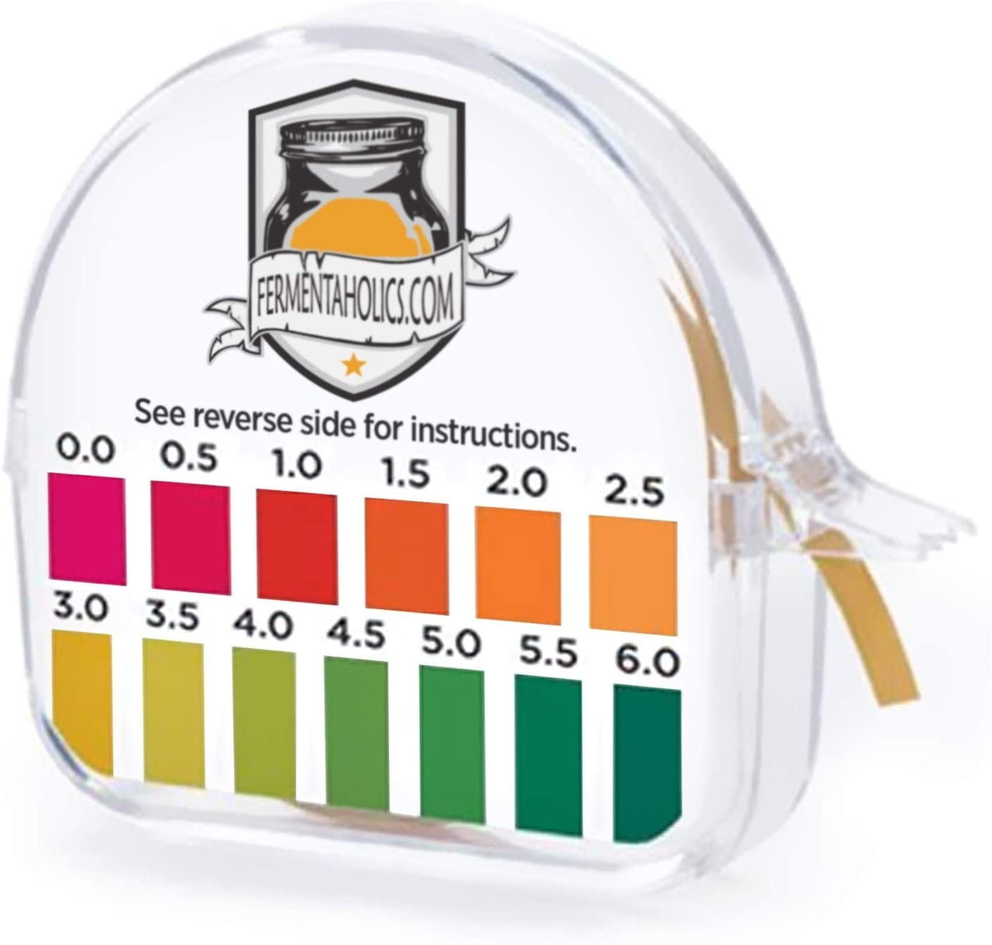 Fermentaholics Instant Read pH Test Strips Dispenser pH Strips pH Range