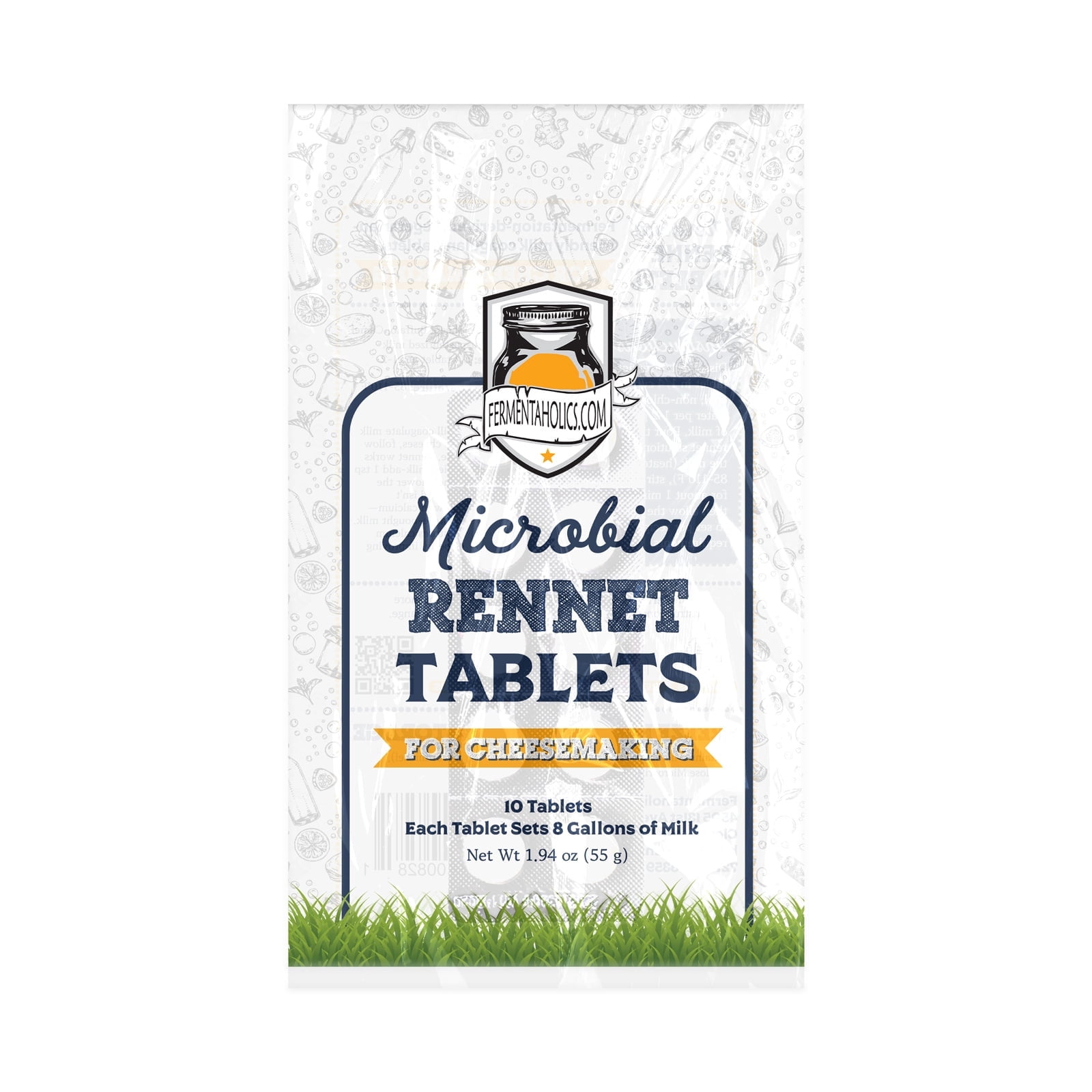 Fermentaholics Microbial Rennet Tablets, Cheese Making Coagulant, 10 ...