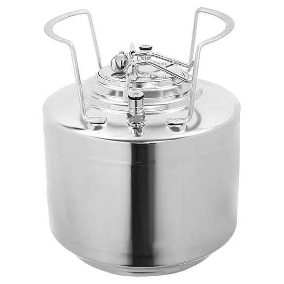 Fermentation Vat, Stainless Steel Beer Brewing Kegs 1.6 Gallon Mini Ball Lock Keg System Square Home Brewing Keg Storage Tools for Brewing Beverages, Fluids, Chemicals