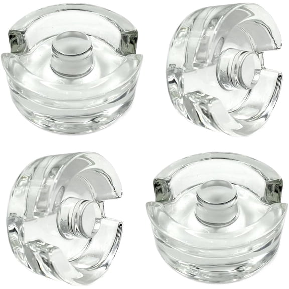 Fermentation Weights for Wide Mouth Jars, Lead-Free Glass with Easy Grip Handle, 4 Pack