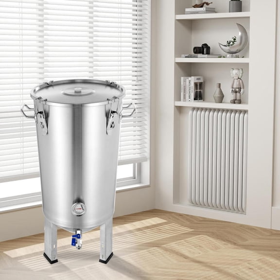 Fermentation tank 8 Gallon Stainless Steel Beer Brew Fermentor Brew Bucket Fermentor for Home Brewing with Conical Base Brewing Equipment