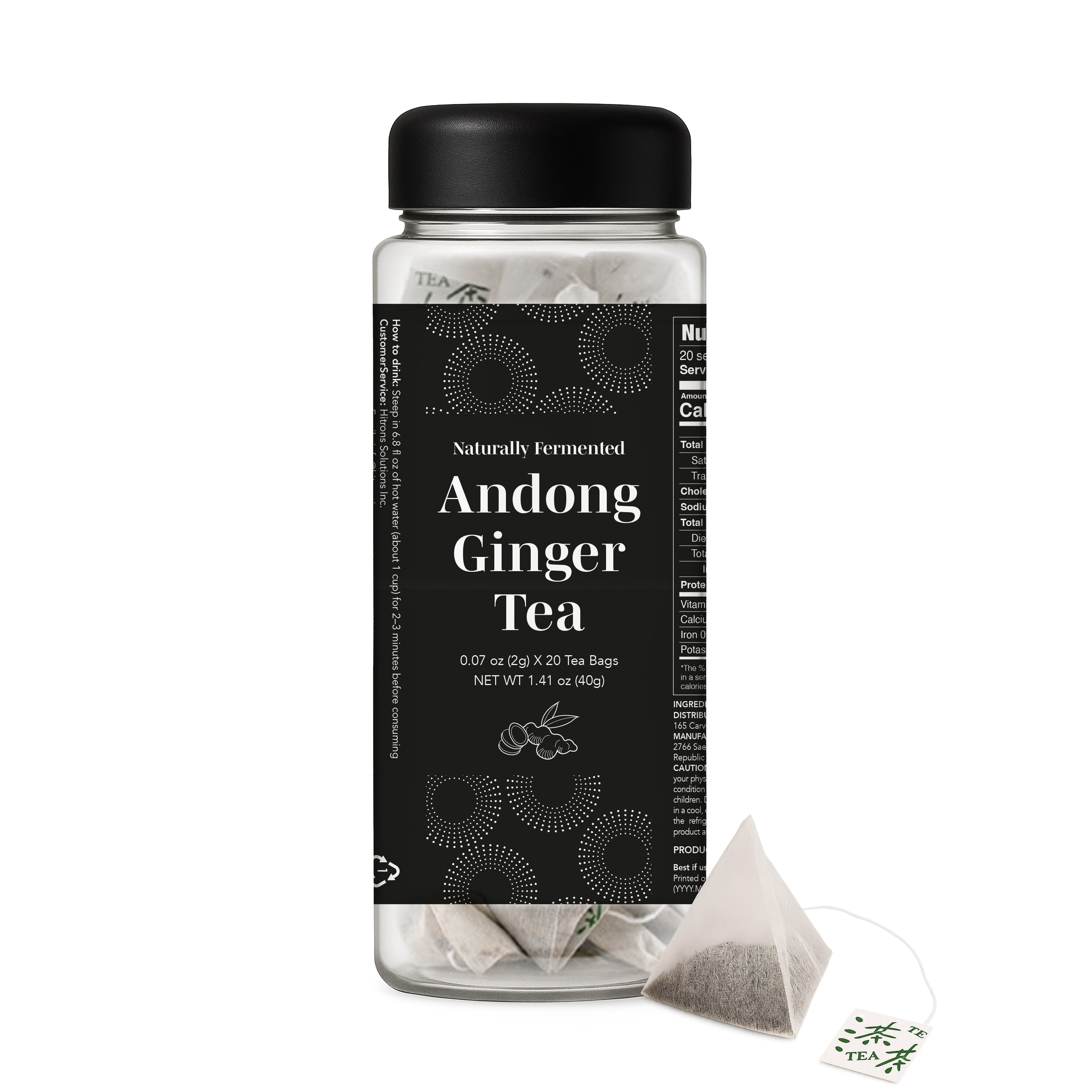 Fermented Andong Ginger Tea 0.07 oz (2g) X 20 Tea Bags