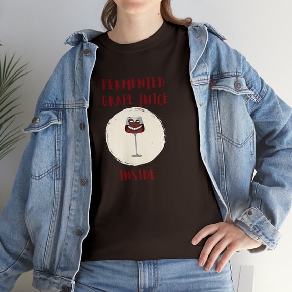 Fermented Grape Juice Inside T-Shirt - Unisex Heavy Cotton Tee