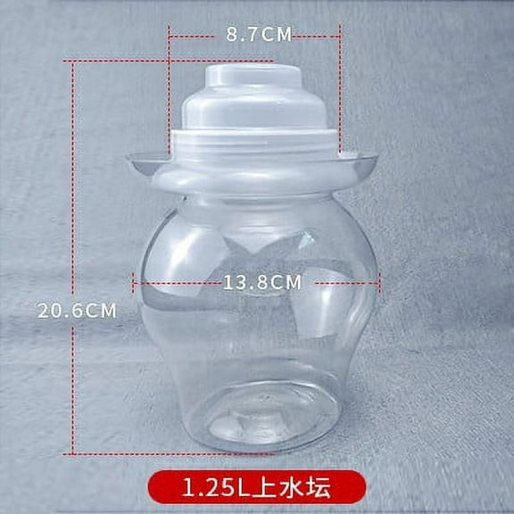 Fermenting Jar with Lid Fermentation Tank Pickled Vegetable Clear Jar Kimchi Holder