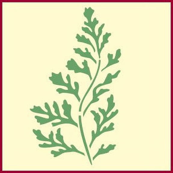 Fern 2 Stencil - Ivy Herb Flower Floral Arrangements Bouquet Border Colonial Romantic DIY Vase Pitcher Decor Painting Gifts Crafts Laser Cut Mylar Reusable Templates - The Artful Stencil