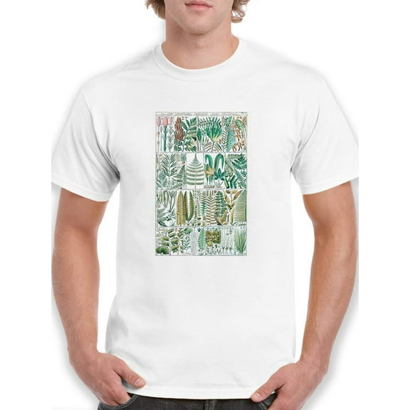 Fern Chart. T-Shirt Men -Vision Studio Designs, Male Large