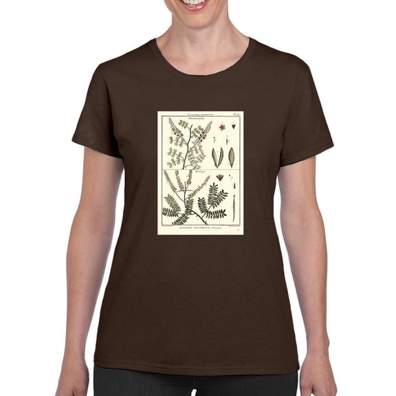 Fern Classification Ii T-Shirt Women -Denis Diderot Designs, Female Medium