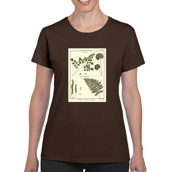 Fern Classification Iv T-Shirt Women -Denis Diderot Designs, Female 5X-Large