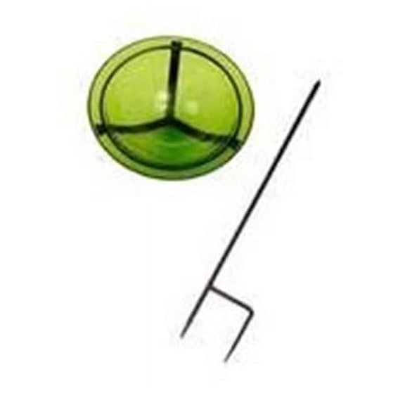 Fern Green Crackle Bowl with stand