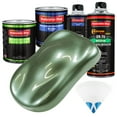 thumbnail image 1 of Fern Green Metallic Quart Kit Low VOC URETHANE BASECOAT Car Auto Body Paint Kit, 1 of 6