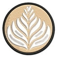 thumbnail image 1 of Fern Latte Art Applique Multi-Color Embroidered Hook & Loop Patch - 3.5 Inch Large, 1 of 5