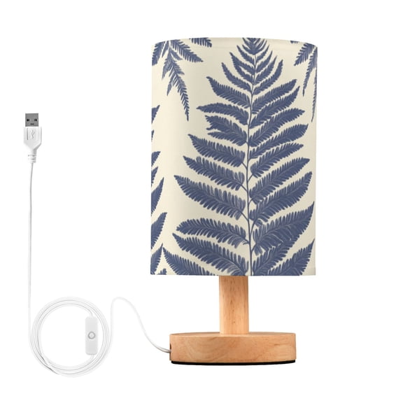 Fern Leaves Elegant Table Lamp with USB Port LED Warm Light Lamp Night Light Home Decor