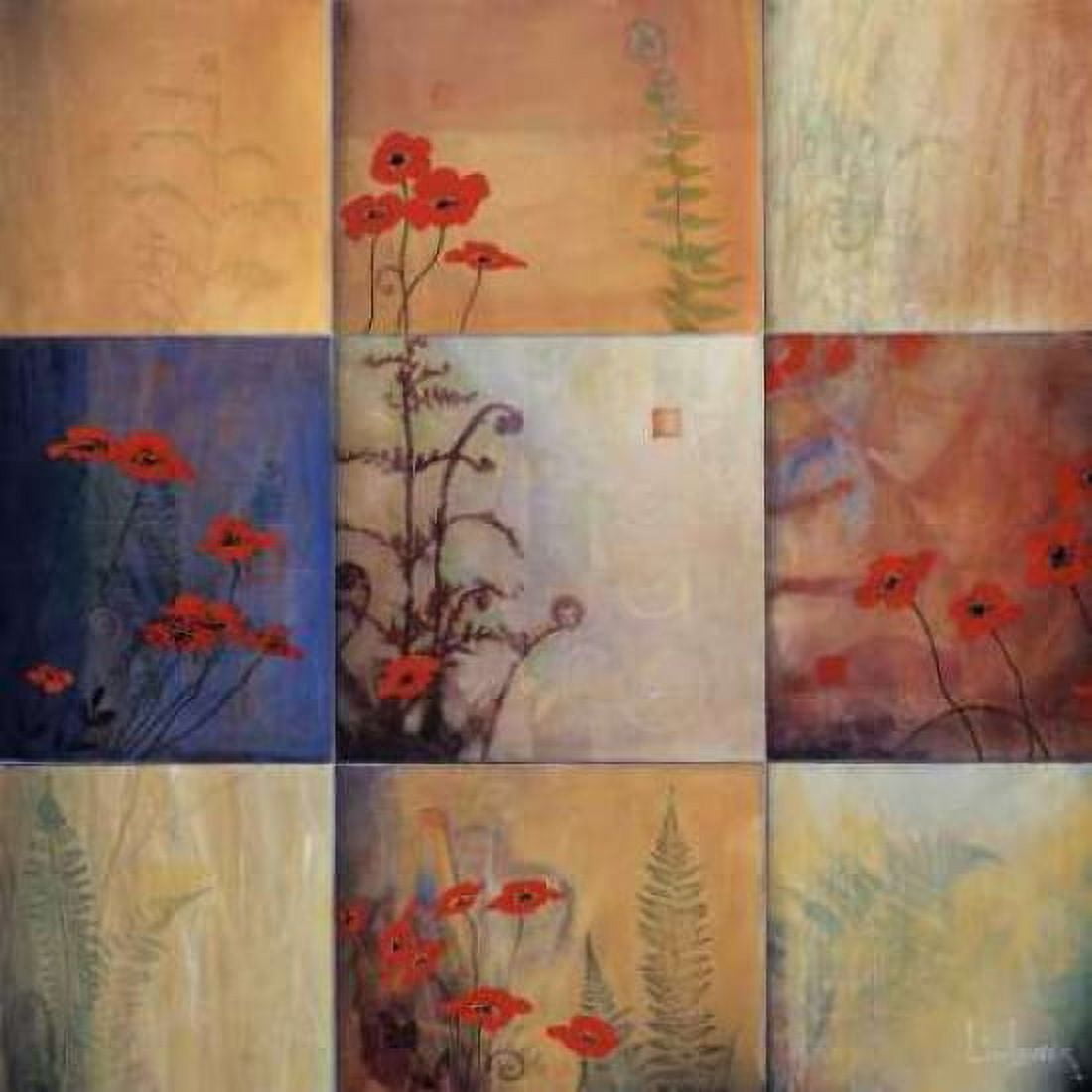 Fern Nine Patch Canvas Art - Don Li-Leger (24 x 24)