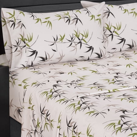Fern Printed 300 Thread count 100% Cotton Sheet Sets - King