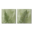 thumbnail image 1 of Fern Sprouts Forest Nature Leaves Botanical & Floral Graphic Art Gallery Wrapped Canvas Print Wall Art, Set of 2, 1 of 7