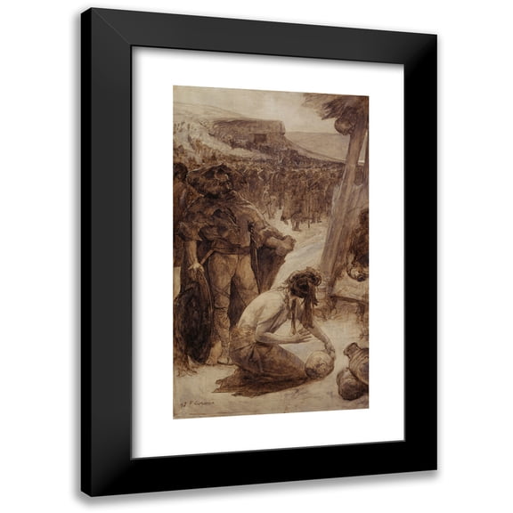 Fernand Cormon 10x14 Black Modern Framed Museum Art Print Titled - La Poterie (1897)