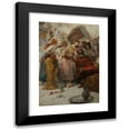 thumbnail image 1 of Fernand Cormon 11x14 Black Modern Framed Museum Art Print Titled - An Exotic Woman and Her Attendants (1898), 1 of 5