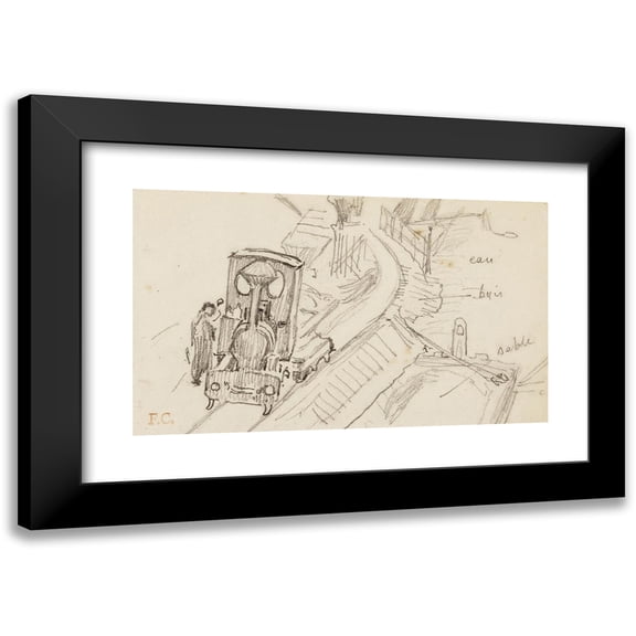 Fernand Cormon 14x10 Black Modern Framed Museum Art Print Titled - Quays