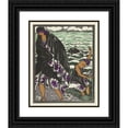thumbnail image 1 of Fernand Siméon 12x14 Black Ornate Wood Framed Double Matted Museum Art Print Titled: Swimming Lesson; Costume and Chale, for the Bath (1921), 1 of 5