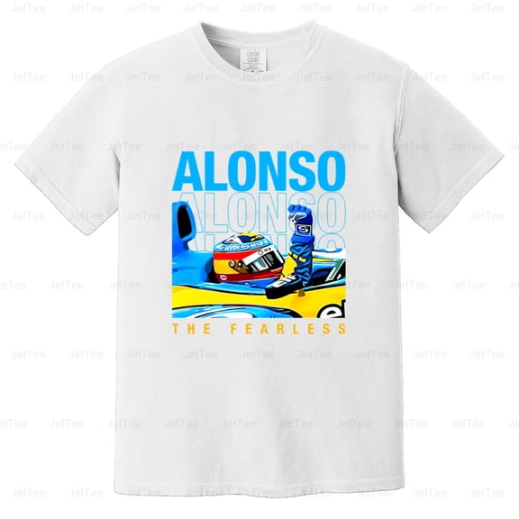 Fernando Alonso F1 2005 2006 Champion Vintage Retro Racing Spain Comfort Color T-Shirt Unisex, up to 4XL