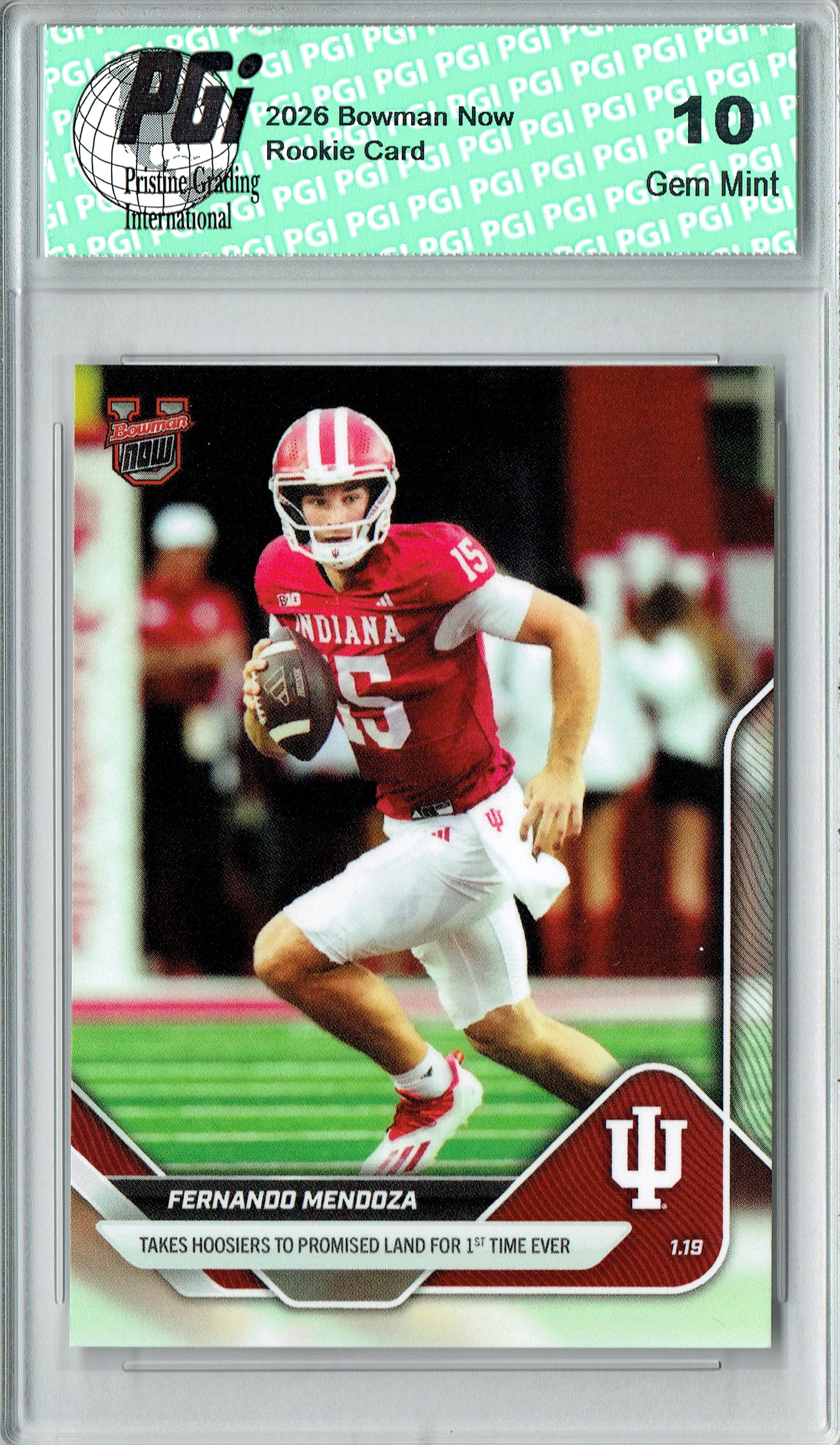 Fernando Mendoza 2026 Bowman University Now #67 Hoosiers Rookie Card ...