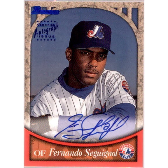 Fernando Seguignol Card 1999 Bowman Autographs #BA25