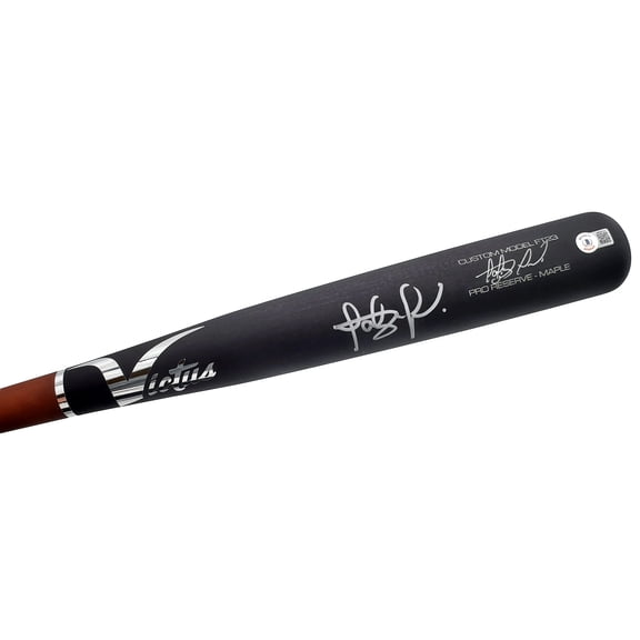 Fernando Tatis Jr. Autographed Black Victus Game Model Bat San Diego Padres Beckett BAS QR 197452