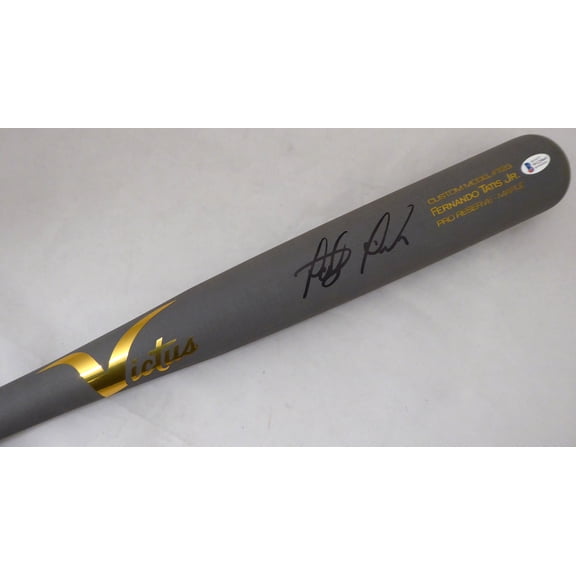 Fernando Tatis Jr. Autographed Gray Victus Game Model Bat San Diego Padres Beckett BAS 189443