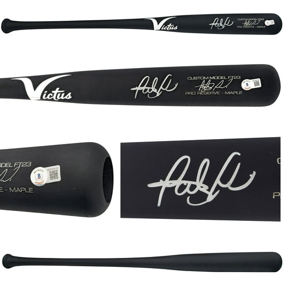 Fernando Tatis Jr. Autographed Matte Black Victus Game Model Baseball Bat San Diego Padres Beckett BAS QR 201950