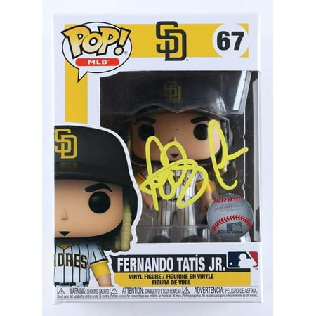 Fernando Tatis Jr. Signed Padres #67 Funko Pop! Vinyl Figure (Beckett Witness)