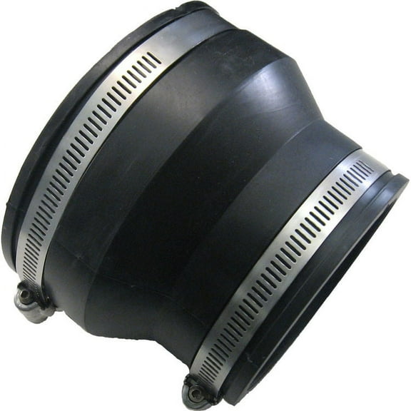 Fernco 1002-44 4" x 4" Flexible Coupling (Clay to Plastic or Cast Iron)