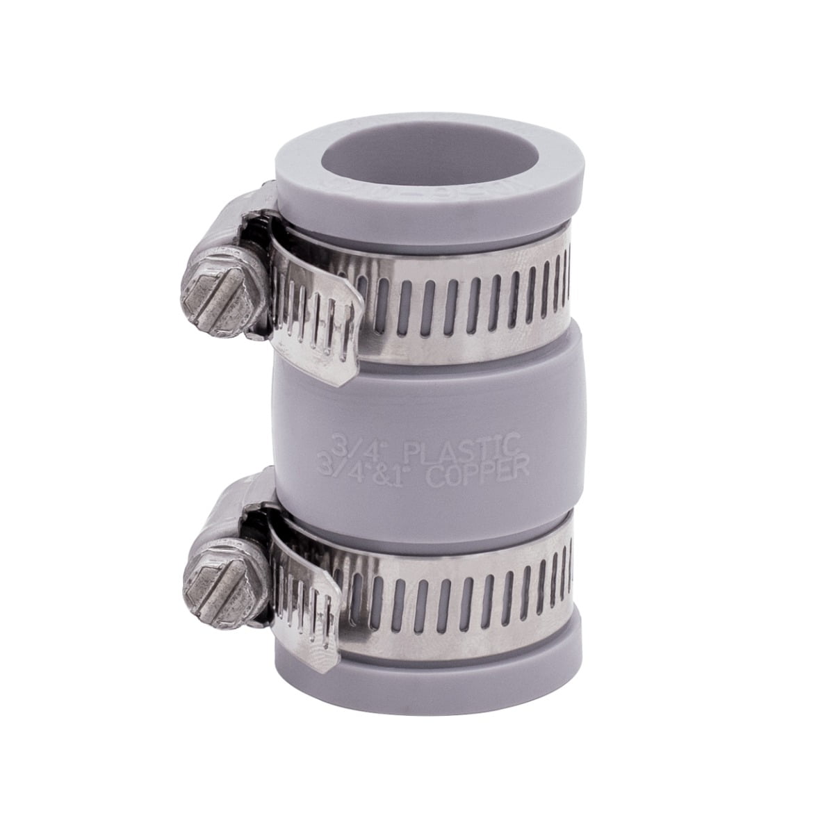 Fernco 1056075 3/4in. Flexible PVC Pipe Coupling for Plastic and