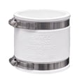 thumbnail image 1 of Fernco 1056-33 3" Flexible PVC Pipe Coupling for Cast Iron and Plastic Plumbing Connections, White, 1 of 5