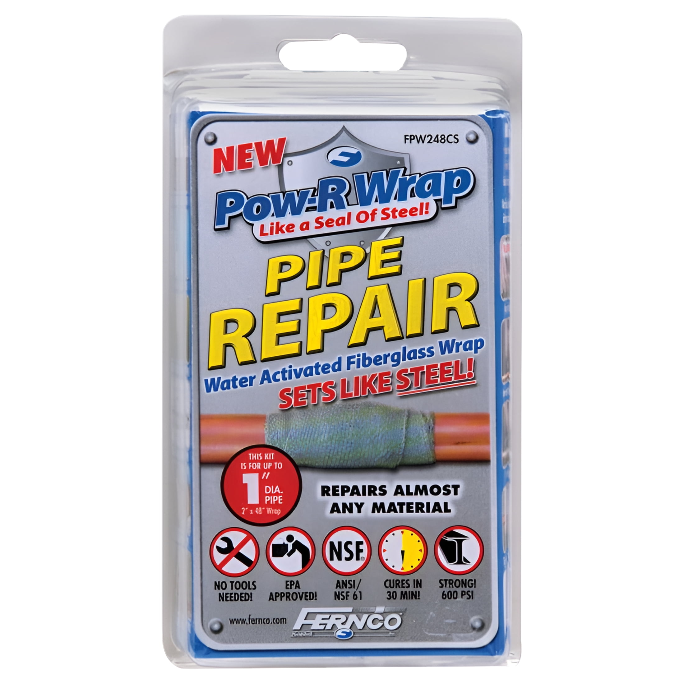 Fernco 2 in. N/A Fiberglass Pipe Repair Kit