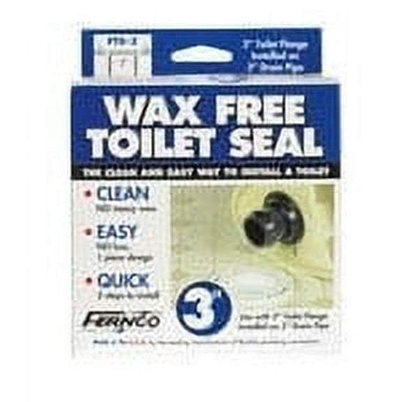 Fernco Toilet Seal, Wax Free, Fits 3" Drain FTS-3