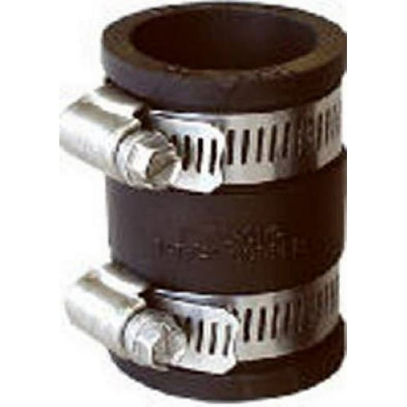 Fernco P1056-22 2" x 2" Flexible Coupling Pipe Connector - Quantity of 5