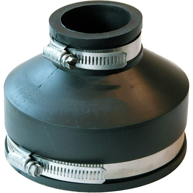 Fernco P1056415 4Inch to 11/2Inch Flexible Reducing Coupling With