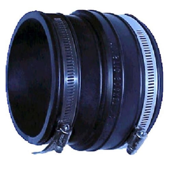 Fernco P1056-43 4" x 3" Flexible Reducing Coupling Pipe Connector - Quantity of 5