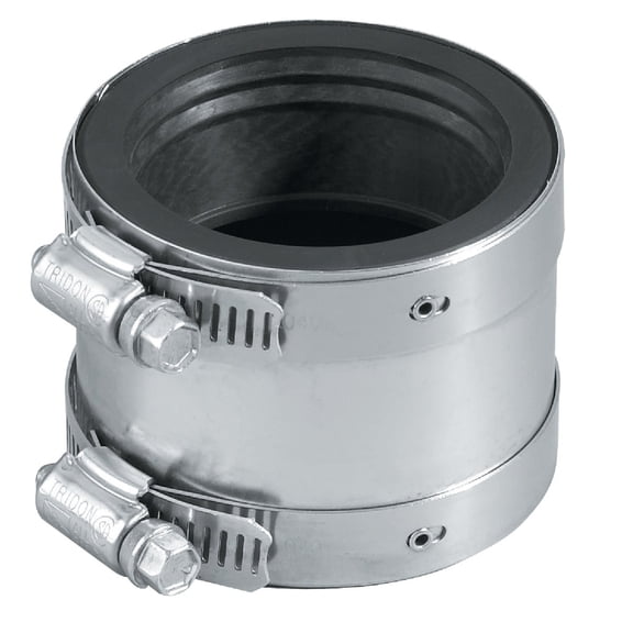 Fernco PROFLEX P3000-44 Shielded Pipe Coupling for Cast Iron, Plastic, Steel or Extra Heavy Cast Iron Plumbing Connections