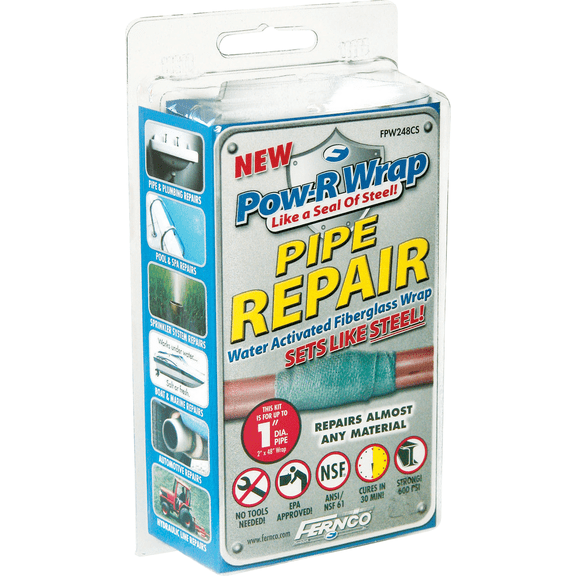 Fernco Pow-R Wrap Pipe Repair Wrap - Single Pack Residential Use, Standard Application
