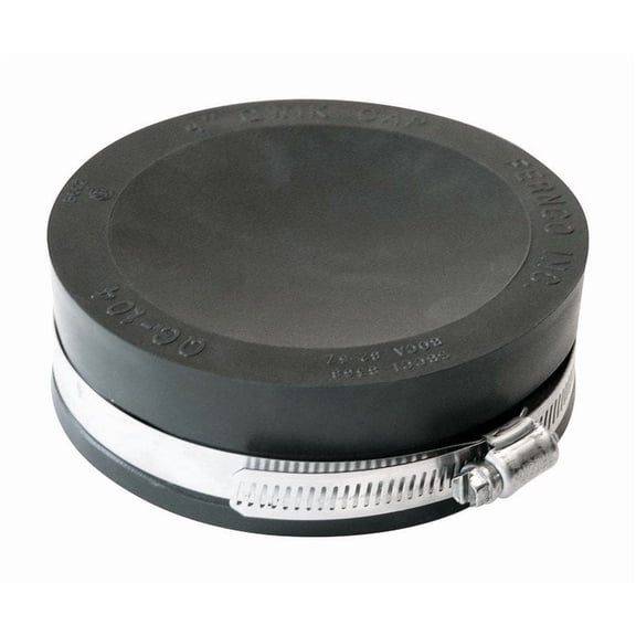 Fernco Flexible PVC Slip Cap PQC-104 - Easy Installation - 4 In.