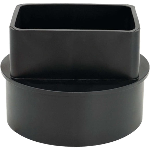 Fernco Rubber Pipe Fitting, Down Spout Adapter, 3 x 2 x 4-In.