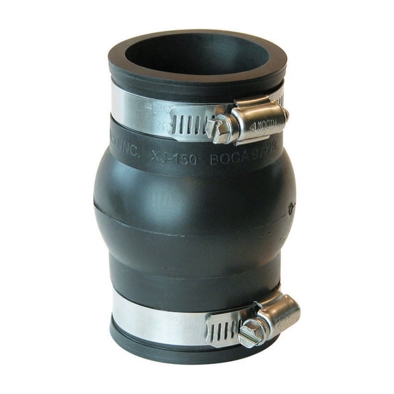 Fernco Schedule 40 1-1/2 in. Hub x 1-1/2 in. Dia. Hub PVC Expansion Coupling
