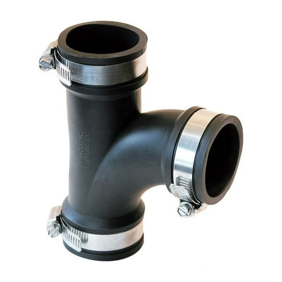 Fernco Schedule 40 1-1/2 in. Hub x 1-1/2 in. Dia. Hub PVC Tee