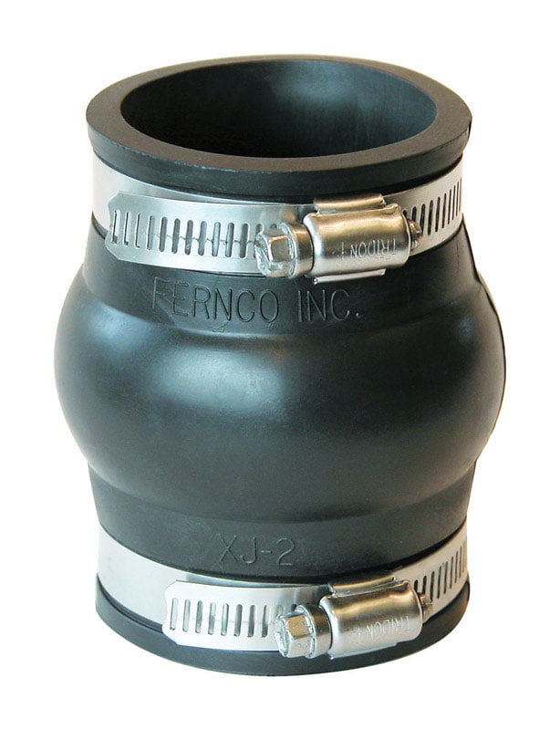 Fernco Schedule 40 2 in. Hub x 2 in. Dia. Hub PVC Expansion Coupling