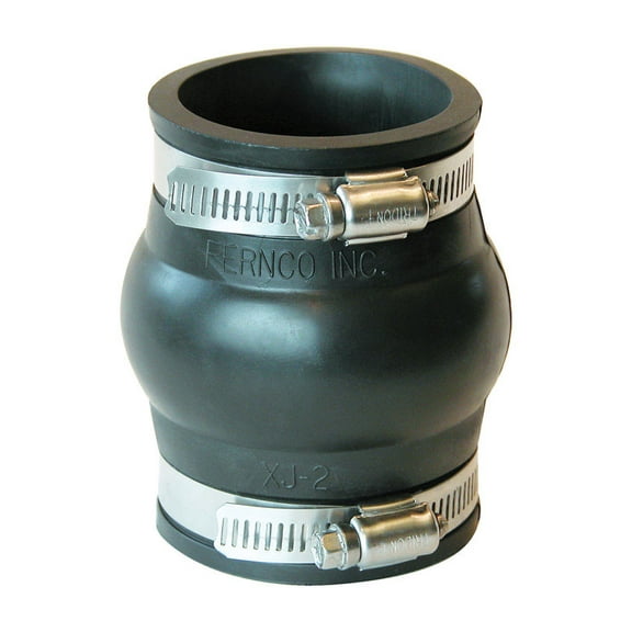 Fernco Schedule 40 2 in. Hub x 2 in. Dia. Hub PVC Expansion Coupling