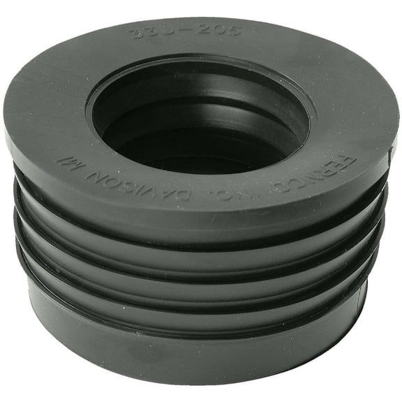 Fernco Schedule 40 3 in. Compression X 2 in. D Compression PVC Donut Fitting 1 pk