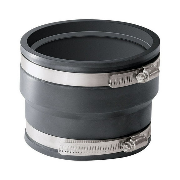 Fernco Schedule 40 3 in. Hub x 3 in. Dia. Hub PVC Flexible Coupling